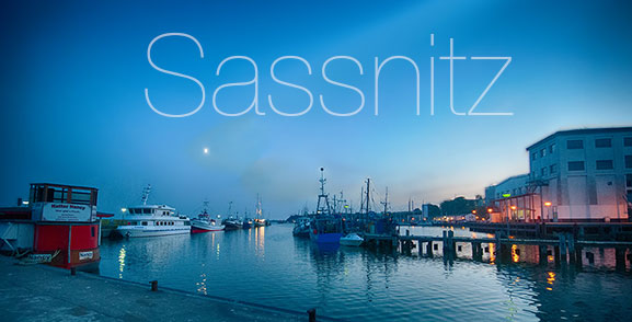 Sassnitz Hafen auf Rügen Reet